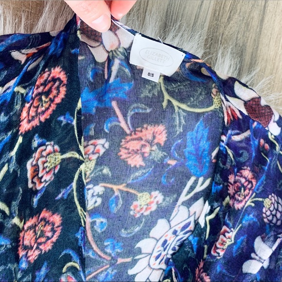 Elizabeth Gillet Floral Print Kimono - Picture 2 of 5